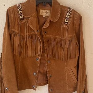 🎉 NEW‼️ SUNDANCE SCULLY GENUINE SUEDE FRINGED JACKET‼️